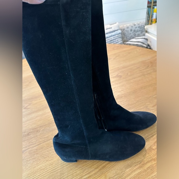 NWT Prada flat knee high stretch suede boot. Size 42 - Picture 2 of 10